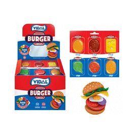 GOLOSINA BURGER JELLY 66 COMPLEMENTOS PARA 11 HAMB