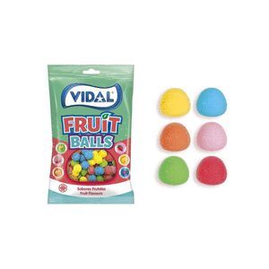 GOLOSINA FRUIT BALL GRAGEADO BOLSA 75 GR