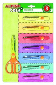 TIJERAS ALPINO BLISTER 8 + 1 CORTE ESPECIAL