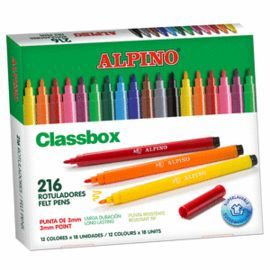 ROTULADOR ALPINO PACK ECONOMICO C/216