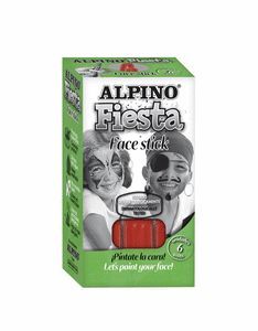 MAQUILLAJE ALPINO SET 6 UNID FACE STICK ROJO