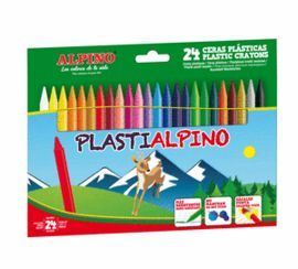 ESTUCHE 24 CERAS PLASTIALPINO