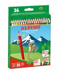 CAJA ALPINO 36 COLORES DE MADERA