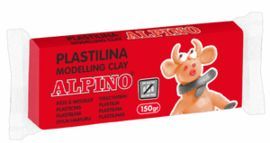 PLASTILINA ALPINO 150GR ROJO