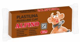 PLASTILINA ALPINO 150GR MARRON
