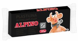 PLASTILINA ALPINO 150GR NEGRO