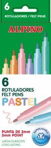 ROTULADORES ALPINO PASTEL ESTUCHE 6 UNIDADES