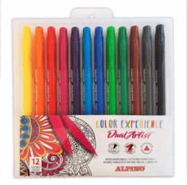 ROTULADOR DUAL ARTIST COLOR EXPERIENCE 12 COLORES