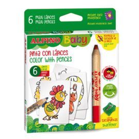 LAPIZ ALPINO BABY LA GRANJA 6 COLORES SURTIDOS
