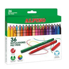 ROTULADOR ALPINO SUPERLAVABLE 3MM 36 UNIDADES