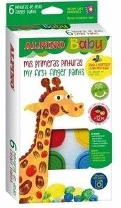 PINTURA DEDOS ALPINO BABY 6 COLORES BASICOS