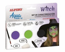 SET MAQUILLAJE CARACTERIZACION BRUJA
