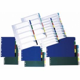 JUEGO SEPARADORES A4 10 POS.16 TAL.OPACO