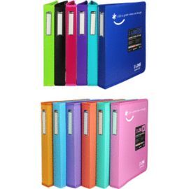 CARPETA A4+ PP 4 ANILLAS 25MM LIKE2 CORAL