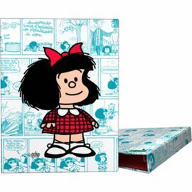 CARPETA A5 FORRADA 4 ANILLAS 20MM MAFALDA 23 VIÑET