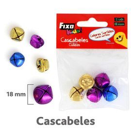 BOLSA 5 CASCABELES SURT.18MM FIXOKIDS