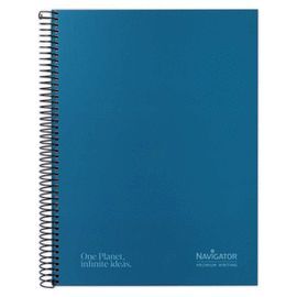 CUADERNO FORRADO A4 AZUL 80H 80G RAYADO MICROPERFO