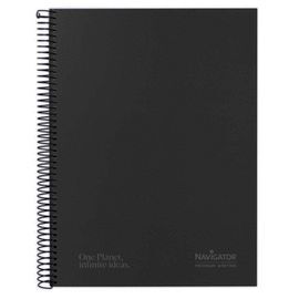 CUADERNO FORRA A4 NEGRO 80H 80G CUADRO 5MM MICROP