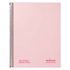 CUADERNO FORRADO A4 ROSA 80H 80G CUADRO 5MM MICROP