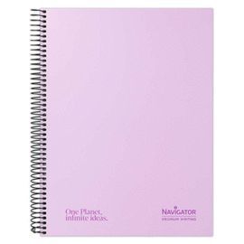 CUADERNO FOR A4 LAVANDA 120H 80G CUADRO 5MM MICRO