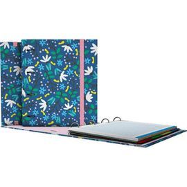 CARPEBOOK 4 ANILLAS 35 MM A4 EC 24 BLUE GARDEN
