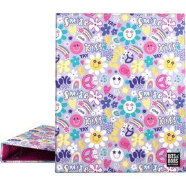 CARPETA A4 FORRADA 4 ANILLAS 25 MM B B 24 SMILE