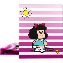 CARPETA A4 FORRADA 4 ANILLAS 25 MM MAFALDA 24 BIRD