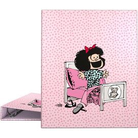CARPETA A4 FORRADA 4 ANILLAS 25 MM MAFALDA 24 MORN