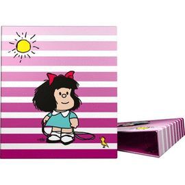 CARPETA 4 ANILLAS 40 MM FORRADO A4 MAFALDA 24 BIRD