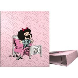 CARPETA 4 ANILLAS 40 MM FORRADO A4 MAFALDA 24 MORN