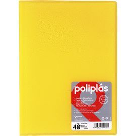 CARPETA 40 FUNDAS POLIPLAS AMARILLA
