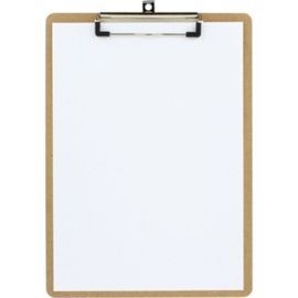 CARPETA SUJETAPAPELES MADERA CON PINZA A4