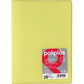 CARPETA POLIPLAS 20 FUNDAS FOLIO TRANSPARENTE AMAR