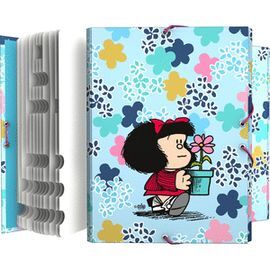 CARPETA CLASIFICADORA FORRADA SOLAPAS MAFALDA 24 L