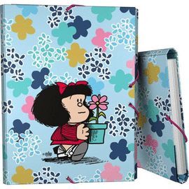CARPETA 3 SOLAPAS FORRADA MAFALDA 24 LIVELY