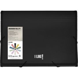 CARPETA ARCHIVADOR FUELLE GOMAS PP 13 SEPARADORES