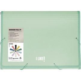 CARPETA ARCHIVADOR FUELLE GOMAS PP 13 SEPARADORES