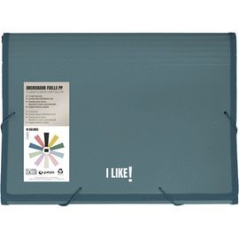 CARPETA ARCHIVADOR FUELLE GOMAS PP 13 SEPARADORES