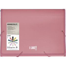 CARPETA ARCHIVADOR FUELLE GOMAS PP 13 SEPARADORES