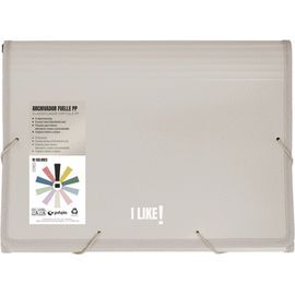 CARPETA ARCHIVADOR FUELLE GOMAS PP 13 SEPARADORES