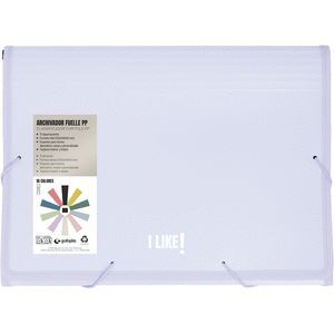 CARPETA ARCHIVADOR FUELLE GOMAS PP 13 SEPARADORES