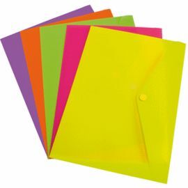 CARPETA FOLIO BROCHE ECOPLAS PP NARANJA