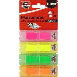DISPENSADOR 50 MARCADORES BANDERITAS FLUORESCENTES