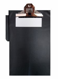 DOSSIER PINZA SUPERIOR PORTA BOLIGRAFO NEGRO