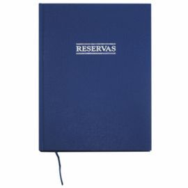 LIBRO RESERVAS A4 FORR. TELA AZUL MARINO