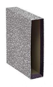 CAJA ARCHIVADOR CUARTO JASPEADO GRIS