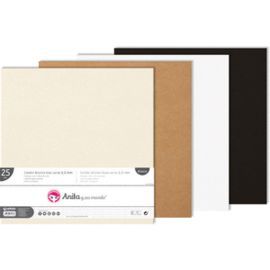 CARTON 2,2 MM KRAFT 2 CARAS 12X12