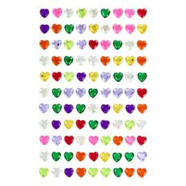 BLISTER CORAZONES BRILLANTES ADHESIVOS SURTIDOS