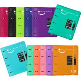 CARPEBOOK A4 PP 4 ANILLAS 35MM LIKE2 ROSA CLARO
