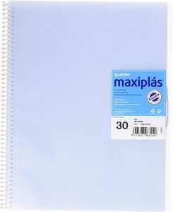 CARPETA 30 FUNDAS ESPIRAL TRANSP
